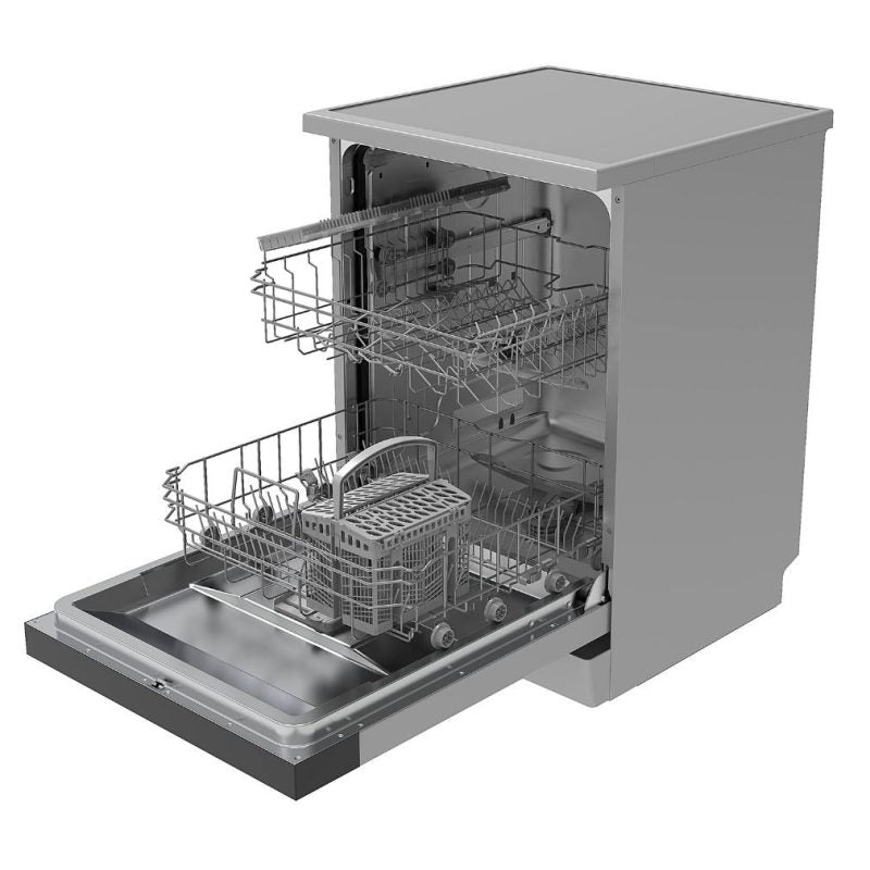 HOMEFORT HMGS0640S Szabadonálló mosogatógép 12 teríték, 11 L fogyasztás, 7 program,  47 dB zajszint, E energia, Alsó evőeszköztartó , 60 cm, Digit. Kijelző, Automata ajtónyitás nélkül
