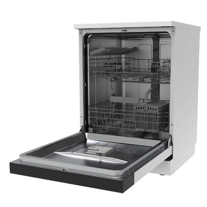 HOMEFORT HMGS0640W Szabadonálló mosogatógép 12 teríték, 11 L fogyasztás, 7 program,  47 dB zajszint, E energia, Alsó evőeszköztartó , 60 cm, Digit. Kijelző, Automata ajtónyitás nélkül