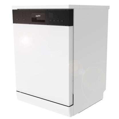 HOMEFORT HMGS0640W Szabadonálló mosogatógép 12 teríték, 11 L fogyasztás, 7 program,  47 dB zajszint, E energia, Alsó evőeszköztartó , 60 cm, Digit. Kijelző, Automata ajtónyitás nélkül