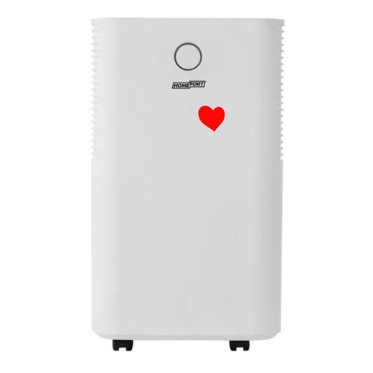 HOMEFORT HPMS12W Páramentesítő, 12 L/nap, Digitális kijelző, Gyerekzár, Időzítő, 2 L tartály, Telítettségjelző, Zajszint: 38 dB, Kivezethető cseppvíz