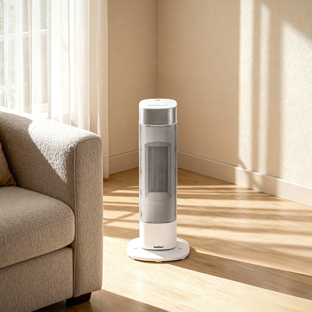 Alizee elektromos hűtő-fűtő oszlopventilátor 1000W / 2000W króm