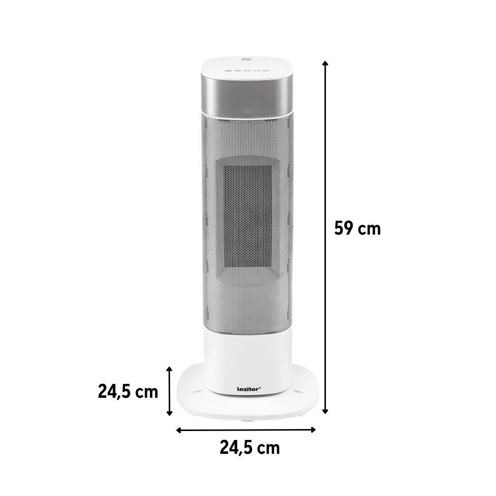 Alizee elektromos hűtő-fűtő oszlopventilátor 1000W / 2000W króm
