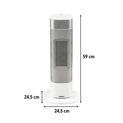 Alizee elektromos hűtő-fűtő oszlopventilátor 1000W / 2000W króm