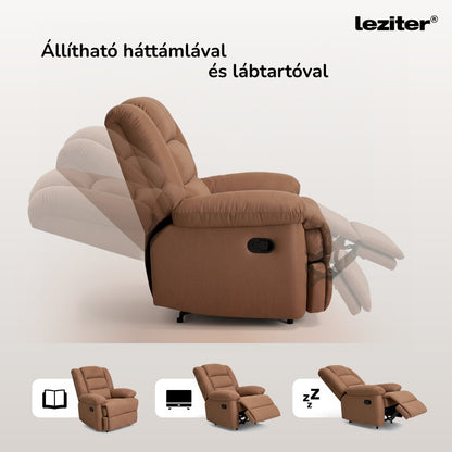 Relax manuális fekvőfotel fotelágy