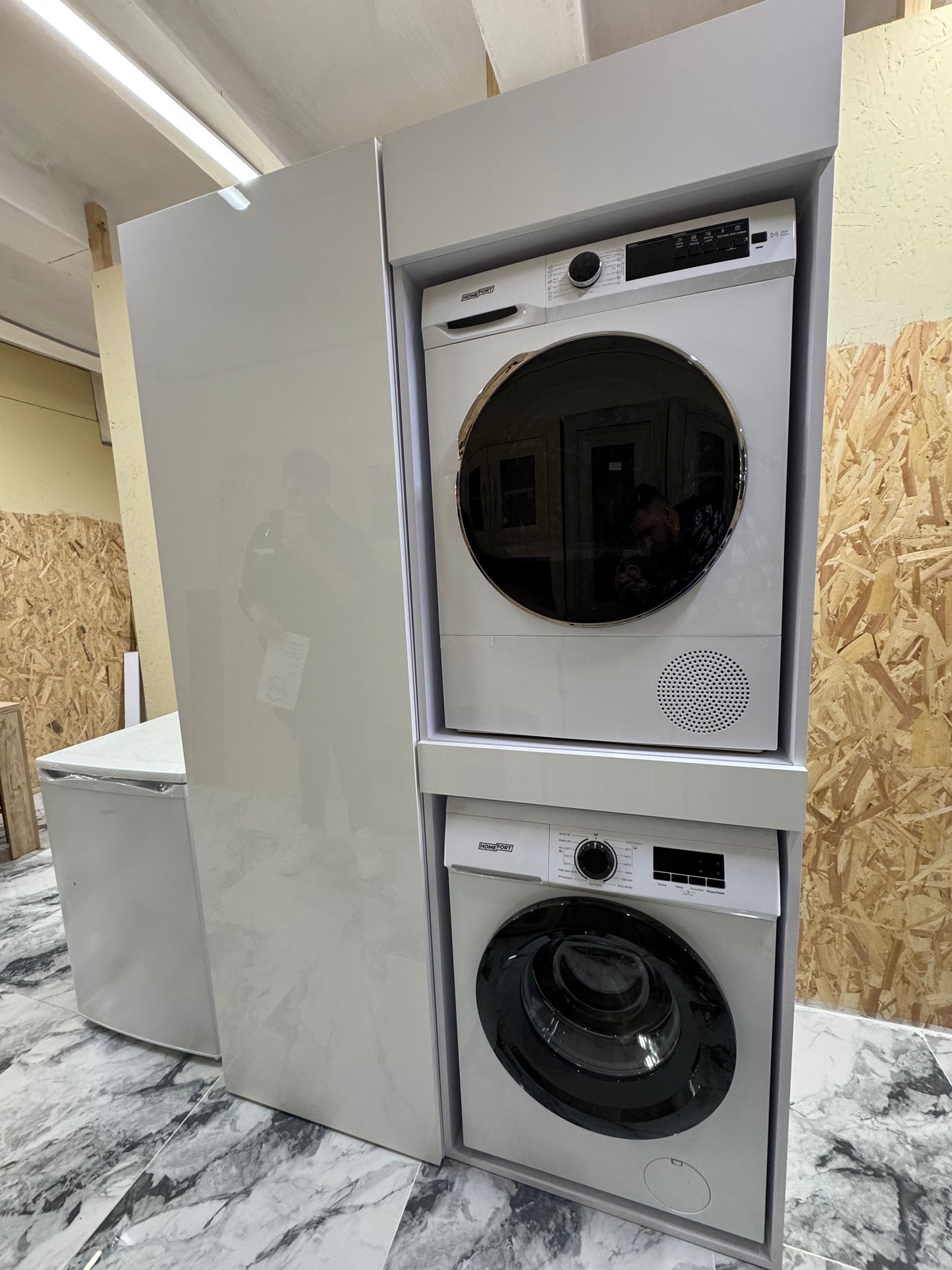 Álló Mosó és Szárítógép tartó Szekrény