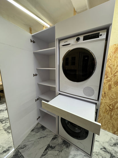 Álló Mosó és Szárítógép tartó Szekrény