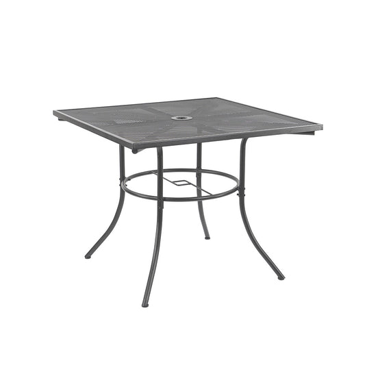 Melfi fém mesh kerti asztal 91,5x91,5x71 cm antracit