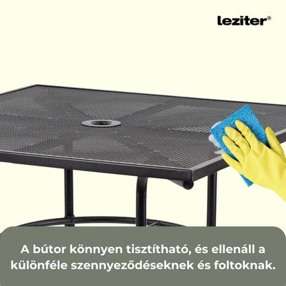 Kendra 4+1 kerti bútor garnitúra szett fekete