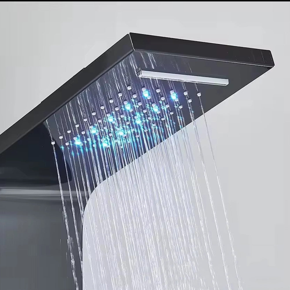 Aquapro hidromasszázs zuhanypanel fekete