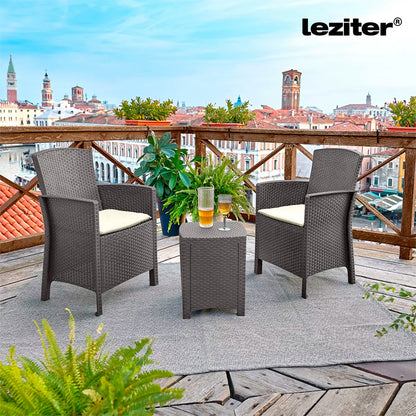 Lima műrattan karfás szék cappuccino