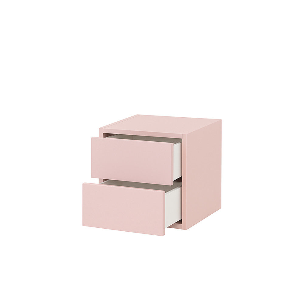 Boxie 2 fiókos fali szekrény 40x40x37 cm pink