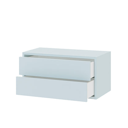 Boxie 2 fiókos fali szekrény 40x80x37 cm kék