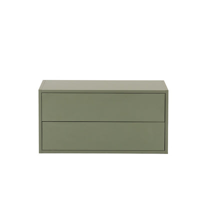 Boxie 2 fiókos fali szekrény 40x80x37 cm zöld