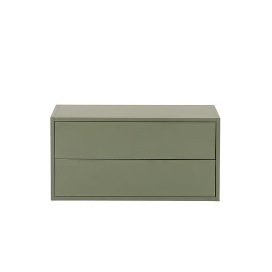 Boxie 2 fiókos fali szekrény 40x80x37 cm zöld