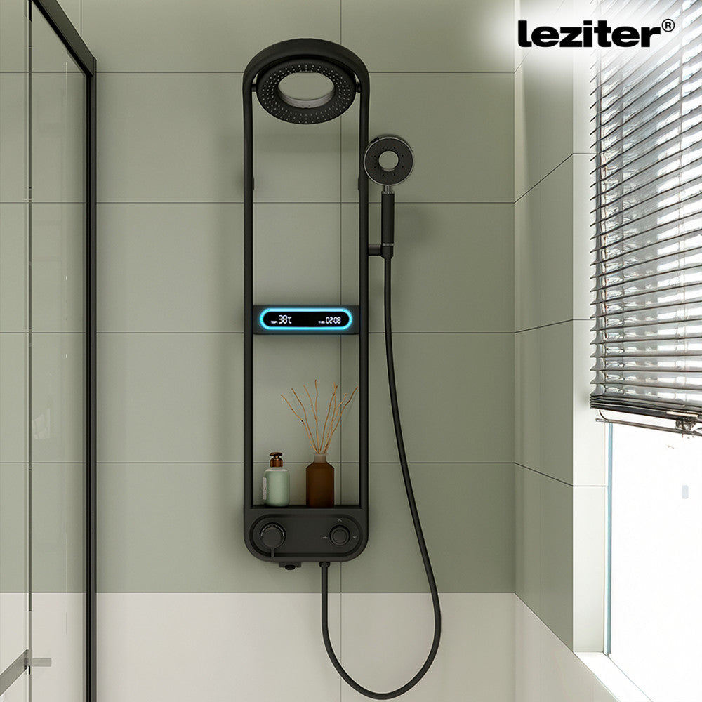 Tropic digitális zuhanyszett termosztátos csapteleppel fekete