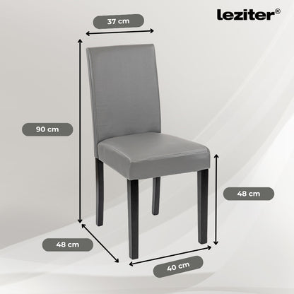 Karen 4+1 étkező garnitúra fekete-szürke