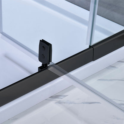 Flexi-S állítható zuhanyajtó 76-91x185 cm fekete