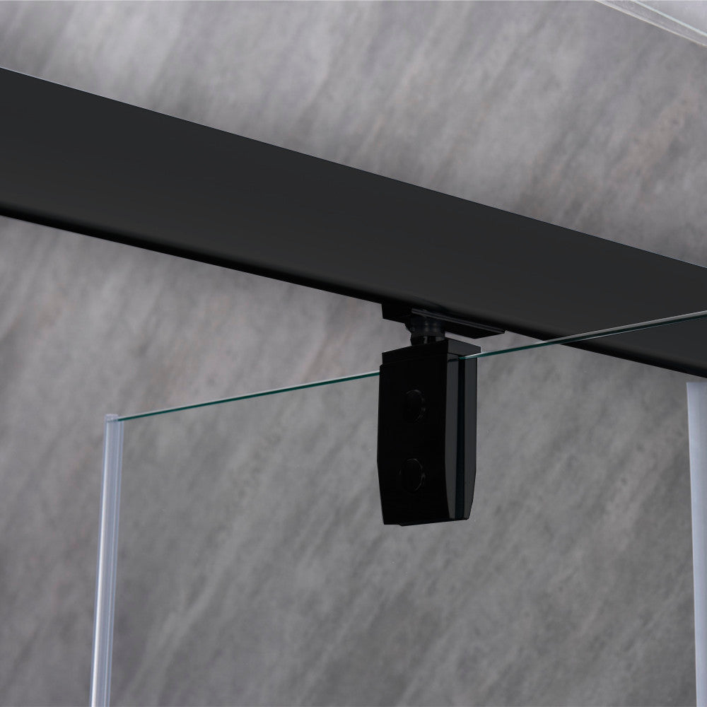 Flexi-S állítható zuhanyajtó 76-91x185 cm fekete