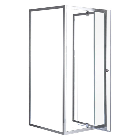 Flexi falsíkra szerelhető szögletes zuhanykabin 9x9 cm zuhanytálca nélkül