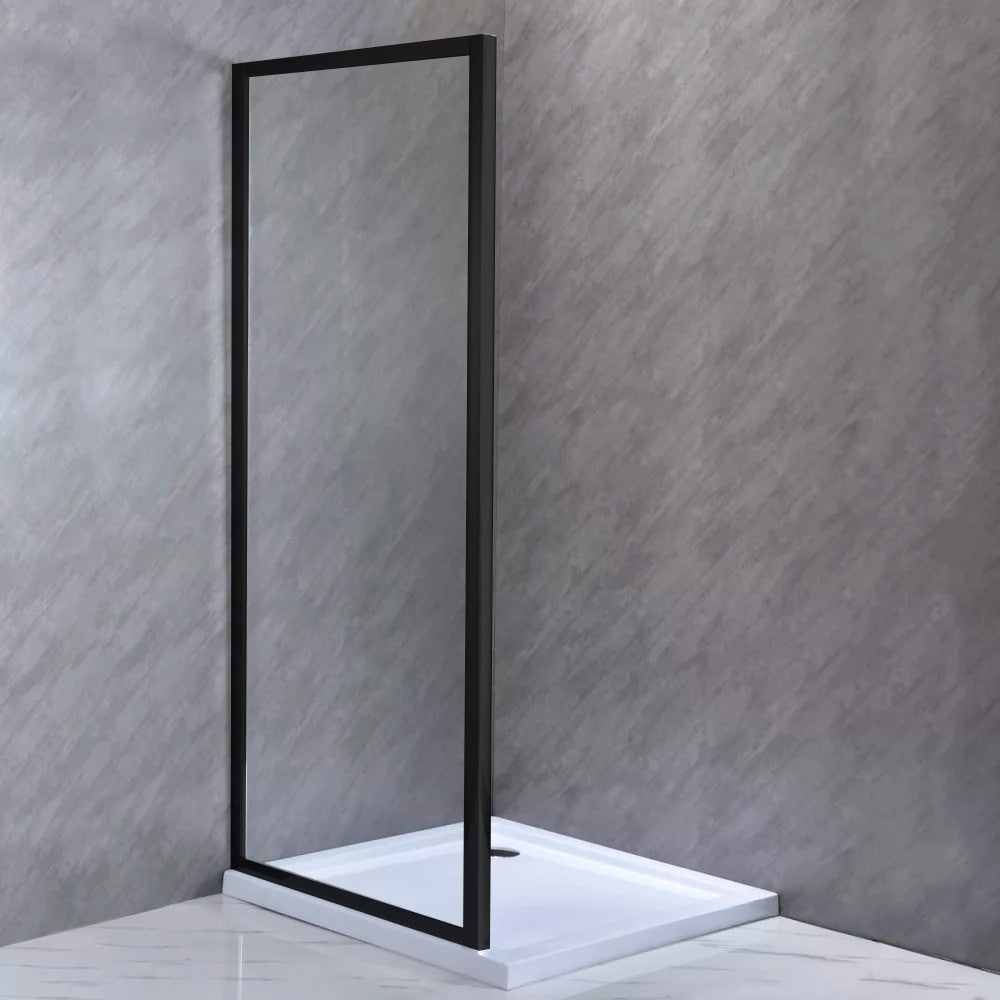 Zuhanyfal 80x185 cm-es méretben fekete