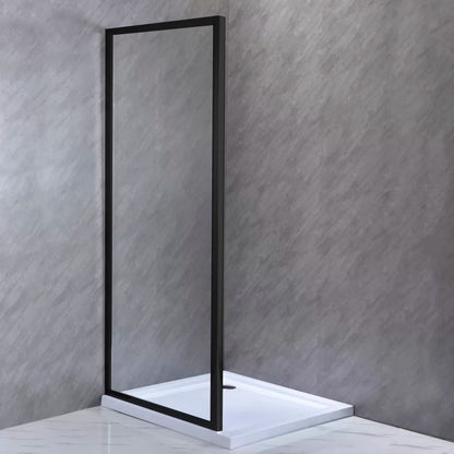 Zuhanyfal 80x185 cm-es méretben fekete