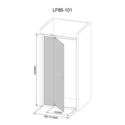 Flexi állítható zuhanyajtó 86-11x185 cm_9