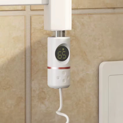 Elektromos fűtőpatron törölközőszárító radiátorhoz digitális hőfokszabályozóval 600W fehér