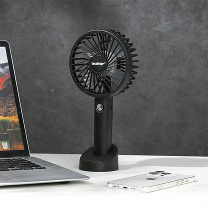 Galar kézi hordozható usb ventilátor tartóval 4 W 1200 mAh fekete