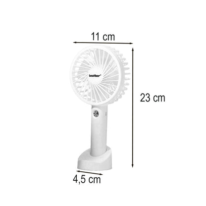 Galar kézi hordozható usb ventilátor tartóval 4 W 1200 mAh fehér