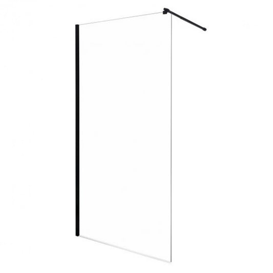 Line 1 G Walk-In zuhanykabin 1x23 cm, fekete profil, grafit üveg