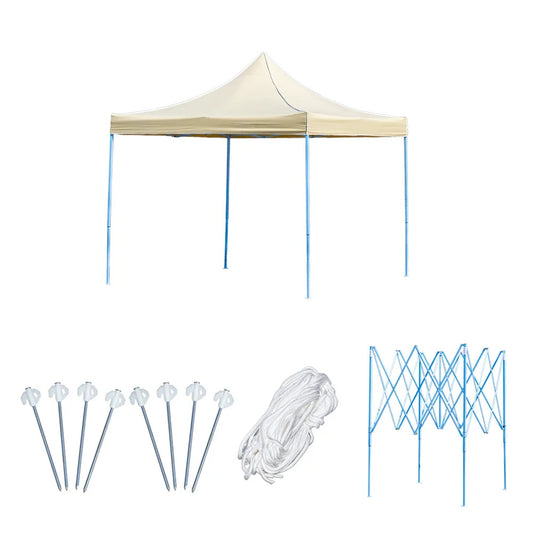 Összecsukható kerti pavilon 3x3 m bézs