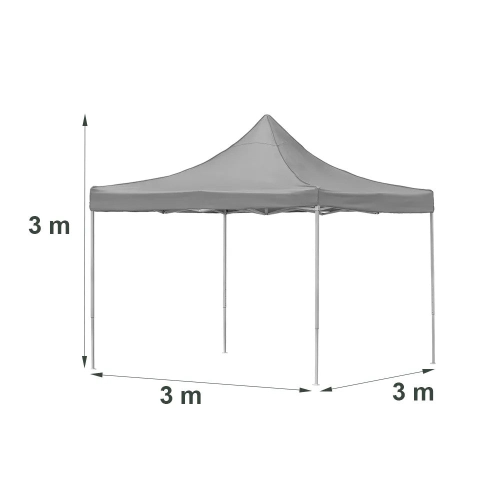 Összecsukható kerti pavilon 3x3 m bézs