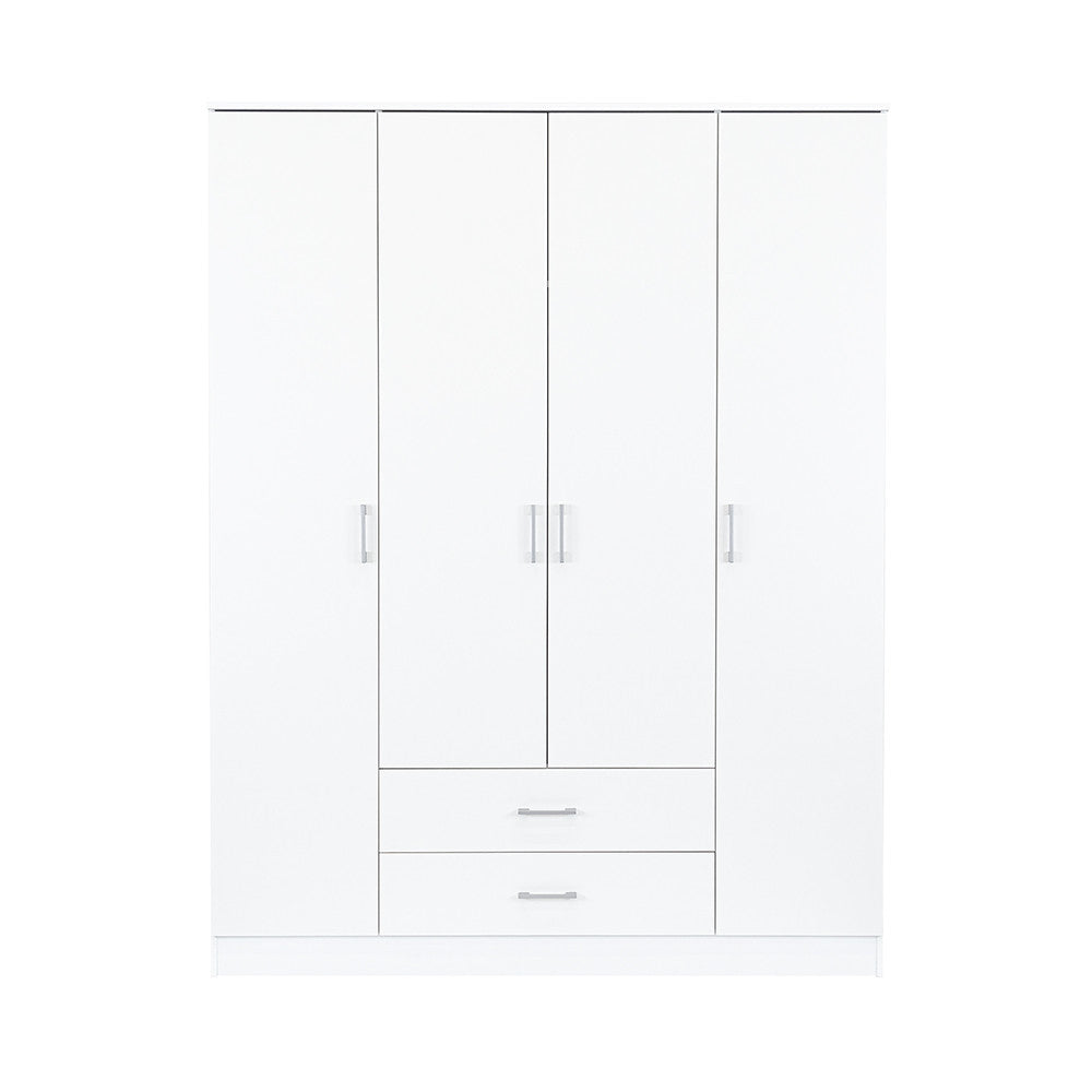 Miami gardróbszekrény 160x205 cm fehér-fehér