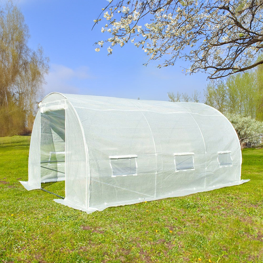 Fóliasátor 200x200x300 cm erősített vázzal+fólia fehér