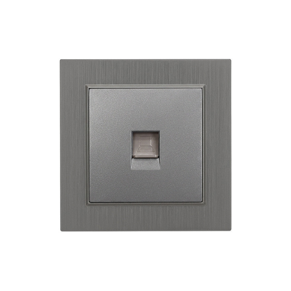 Nova UTP aljzat RJ-45 szürke kerettel