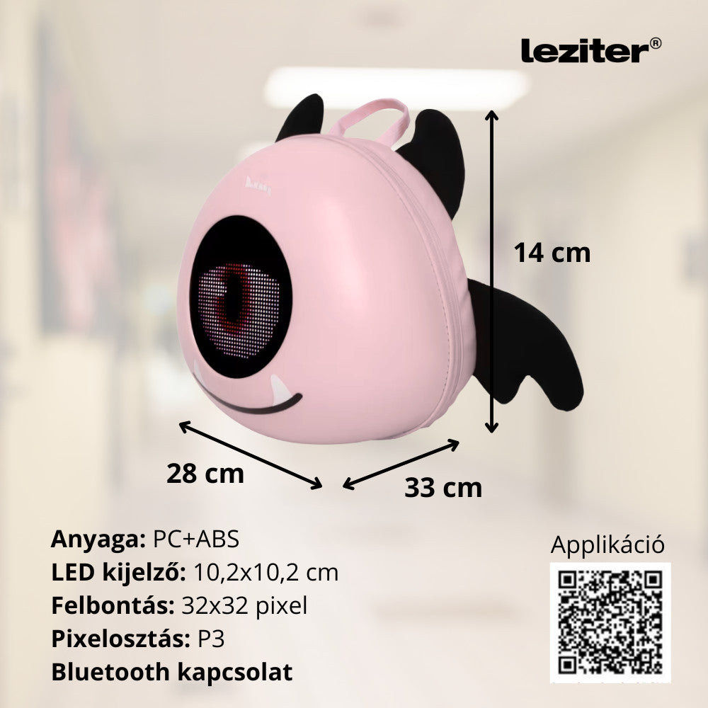 Pixy ledes okos hátizsák rózsaszín