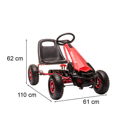 Pedálos gokart piros_2