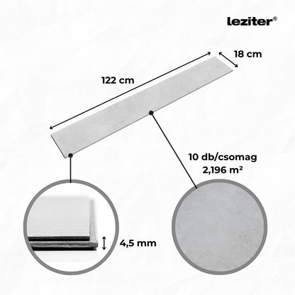 Leziter Fjord márvány mintás sötét szürke Vinyl SPC padló