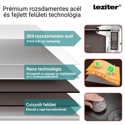 Dahlia III rozsdamentes mosogató