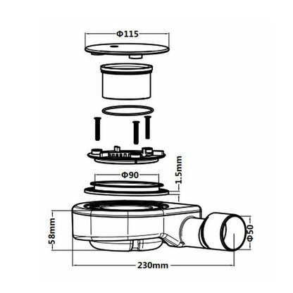 Zuhanytálca szifon 9 mm-es_5