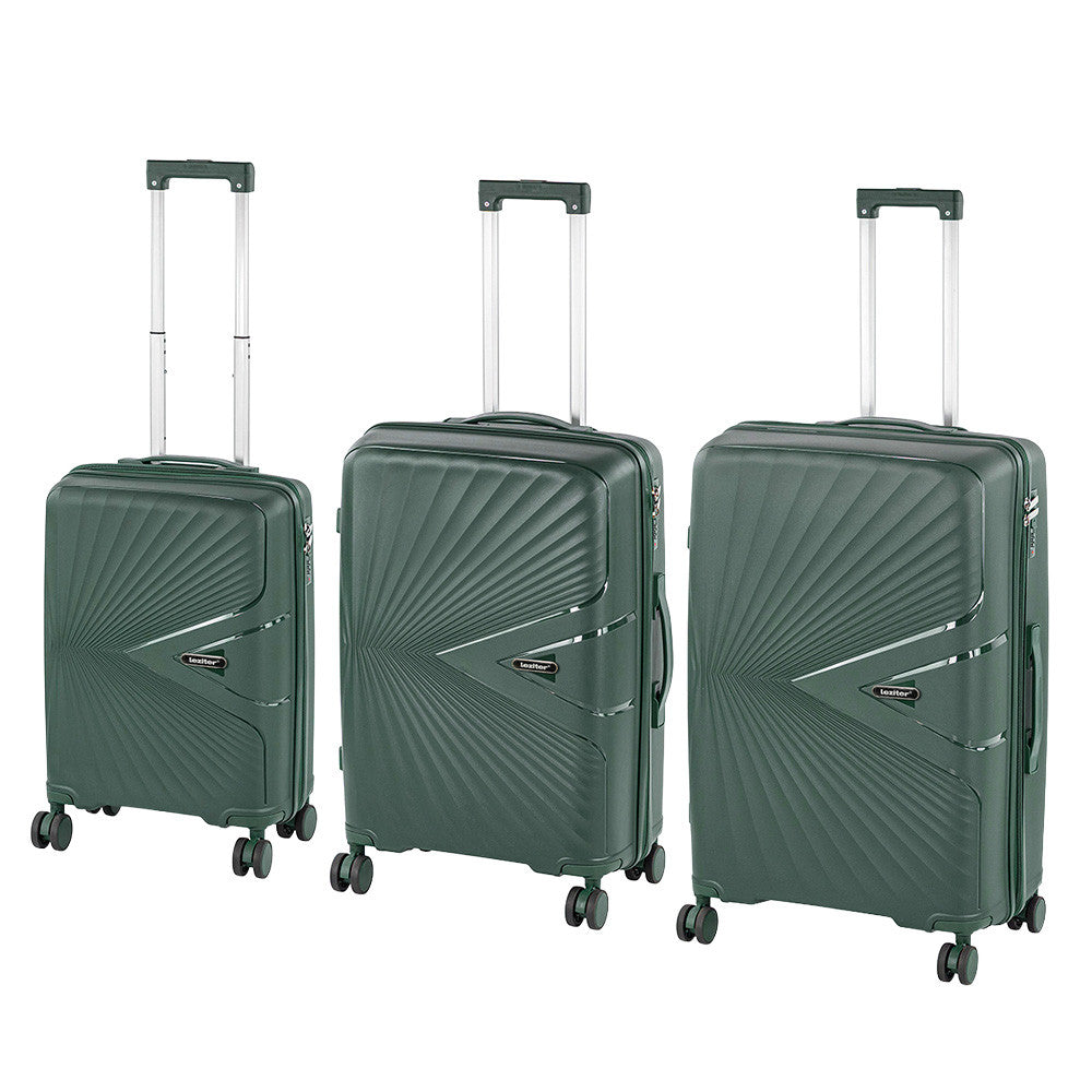 TraveLux Endure gurulós bőrönd szett sötétzöld