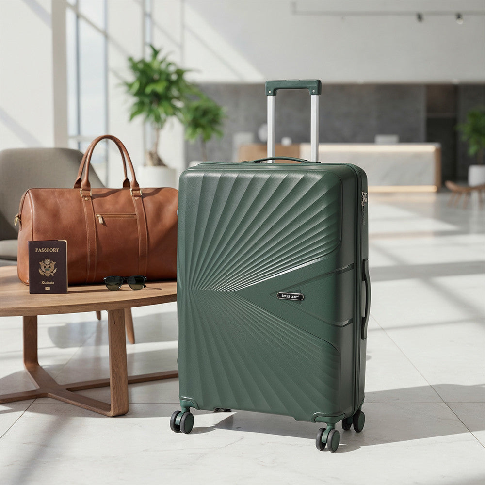 TraveLux Endure gurulós bőrönd szett sötétzöld