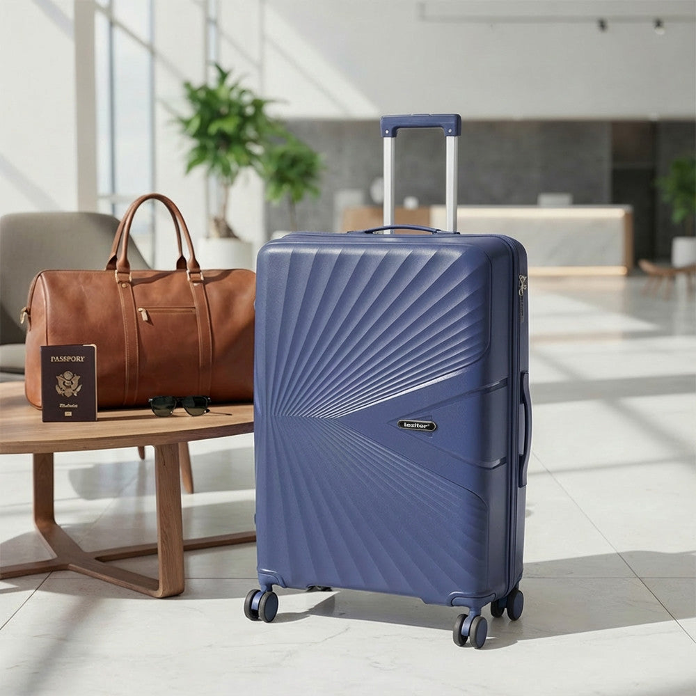 TraveLux Endure II gurulós bőrönd szett kék