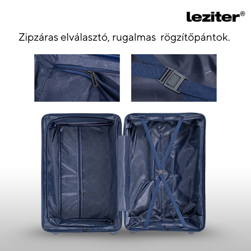 TraveLux Endure II gurulós bőrönd szett kék