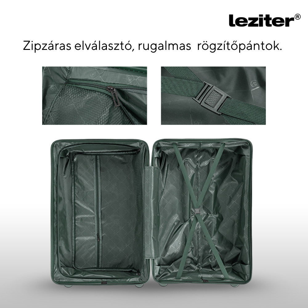 TraveLux Endure II gurulós bőrönd szett sötétzöld