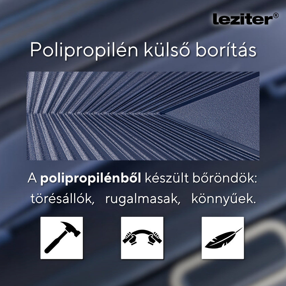 TraveLux Endure III gurulós bőrönd szett kék