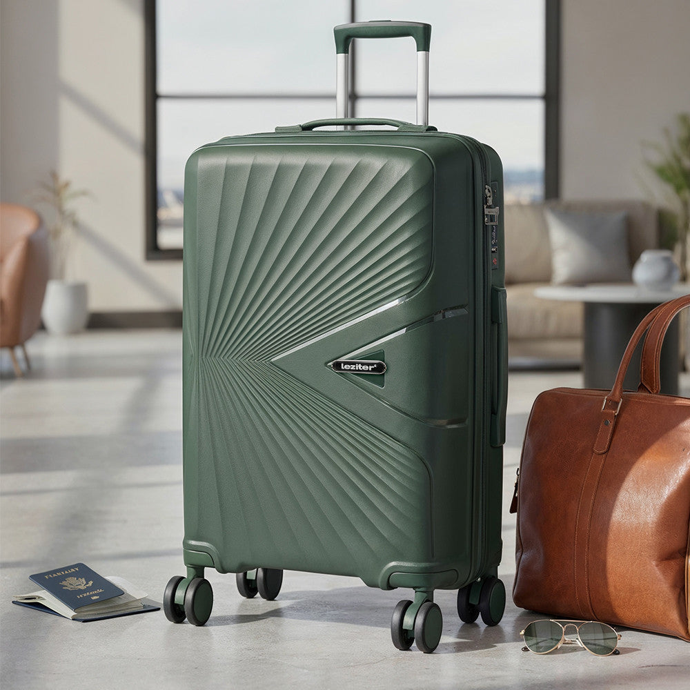 TraveLux Endure III gurulós bőrönd szett sötétzöld