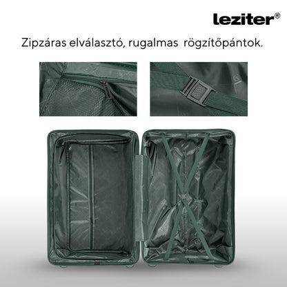 TraveLux Endure III gurulós bőrönd szett sötétzöld