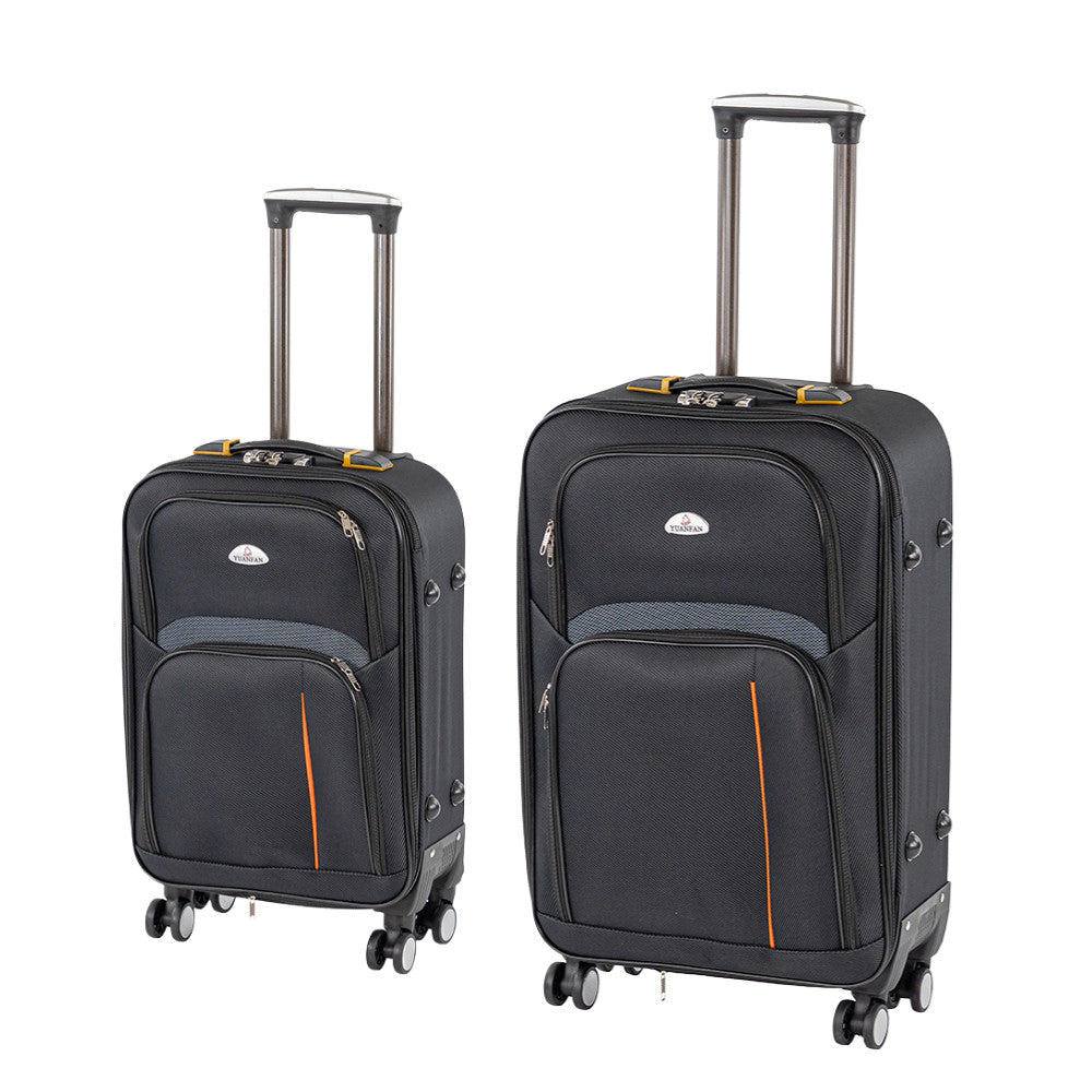 TraveLux Light II gurulós bőrönd szett fekete