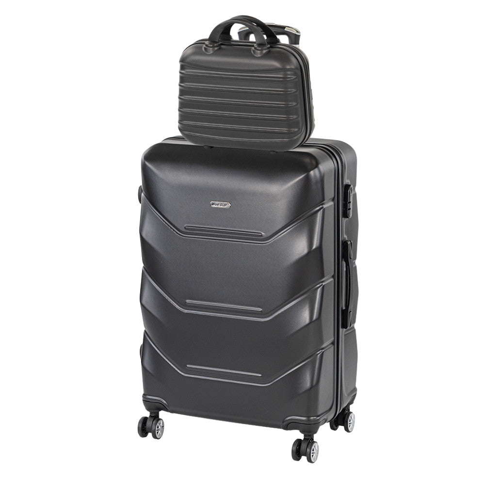 TraveLux Max IV gurulós bőrönd szett fekete